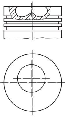 FORD CONNECT 02- PISTON+SEGMAN 1S4Q 6102 BA FEDERAL