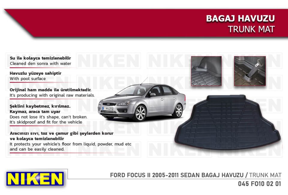 FORD FOCUS II 2005-2011 SEDAN BAGAJ HAVUZU