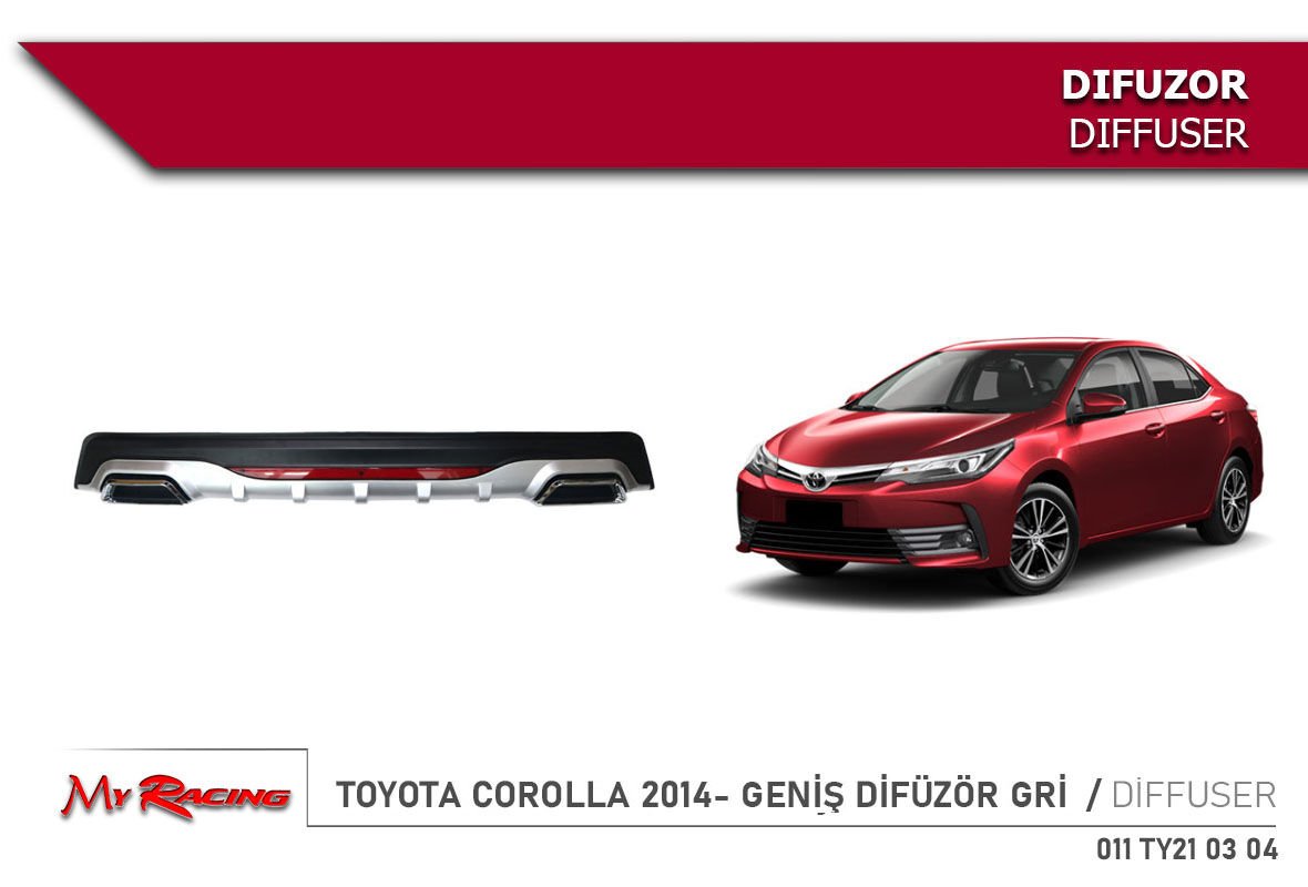 TOYOTA COROLLA 2014- DİFÜZÖR AMG GENİŞ EKSOZ