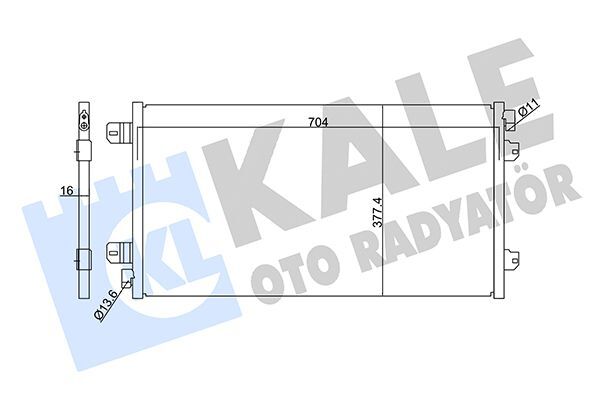 OPEL MOVANO A MASTER II 98-04 KLIMA RADYATÖRÜ 4401424 4415071 KALE
