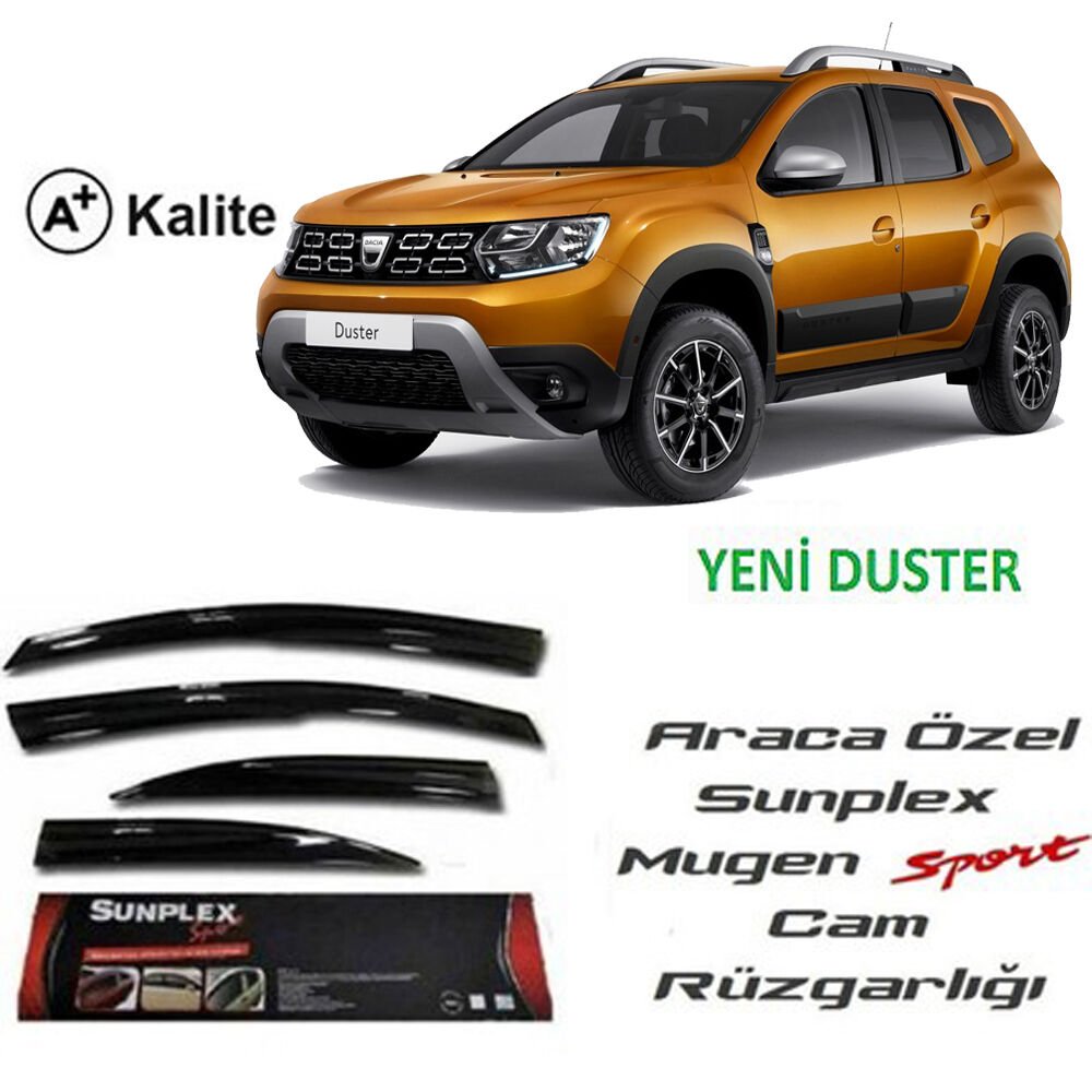 DACIA DUSTER MUGEN CAM RÜZGARLIĞI 4LÜ 2018-