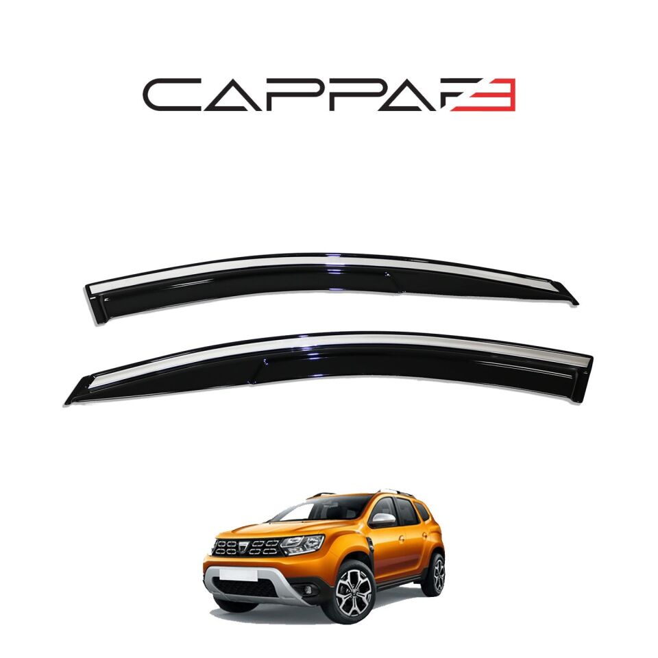 Dacia Duster 2018-2024 Yıl Aralığı Uyumlu Cam Rüzgarlığı 4 Parça Kromlu