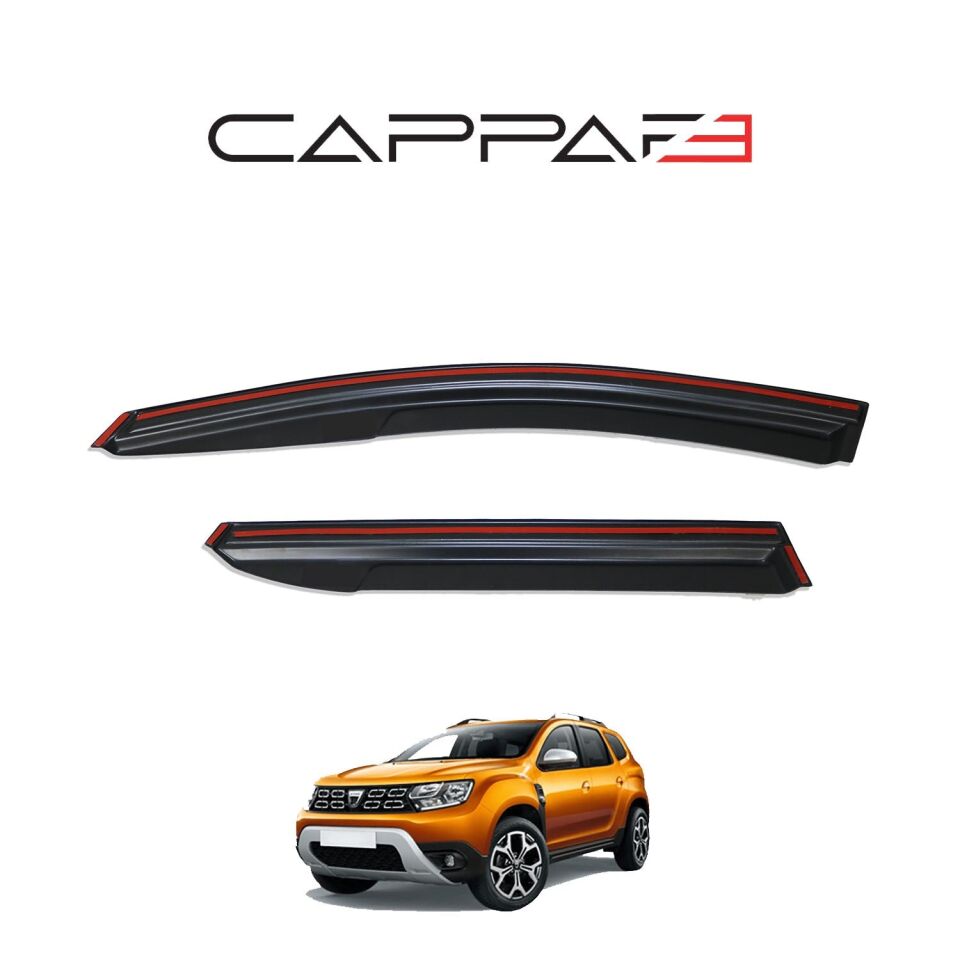 Dacia Duster 2018-2024 Yıl Aralığı Uyumlu Cam Rüzgarlığı 4 Parça Kromlu