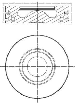 FORD TRANSIT V-347/V-362/63/RANGER/BOXER III /JUMPER III 09- PISTON+SEGMAN BK2Q 6105 EAA FEDERAL
