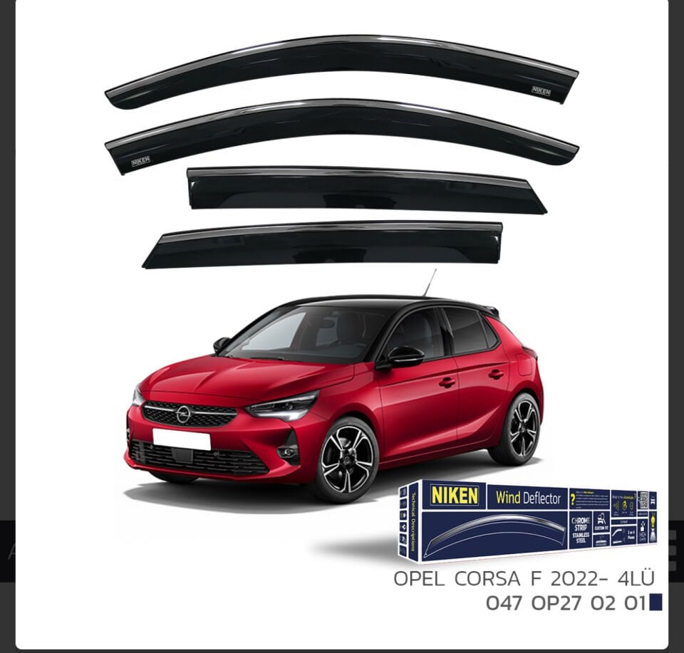 CHROME CAM RÜZGARLIĞI CORSA F 2022- NIKEN