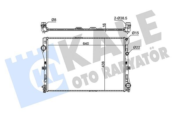 MERCEDES-BENZ W205-213-238 13- SU RADYATÖRÜ A0995002203 KALE