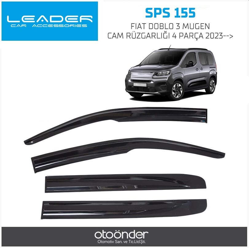 FIAT DOBLO 3 MUGEN CAM RÜZGARLIĞI 4LÜ 2023-