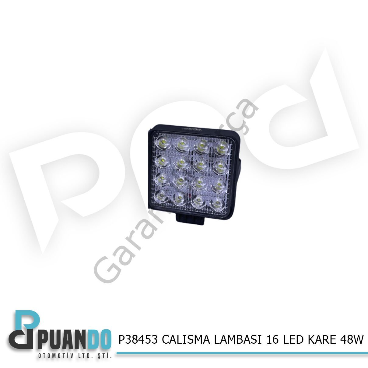 CALISMA LAMBASI 16 LED KARE 48W