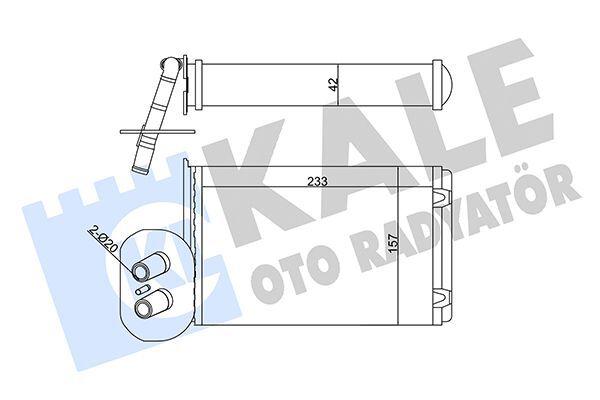 VOLKSWAGEN T4 91-03 KALORIFER RADYATÖRÜ 701820031 KALE