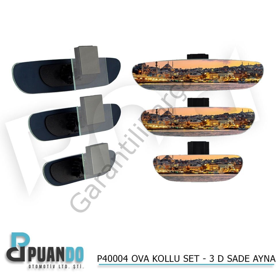 OVA KOLLU SET - 3 D SADE AYNA -558.050D