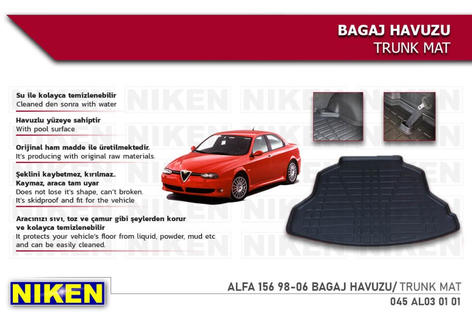 ALFA 156 98-06 BAGAJ HAVUZU