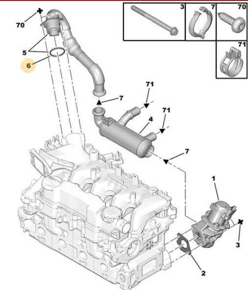PEUGEOT 206/207/307/308/407/1007 02- LASTIK CONTA OE-PSA