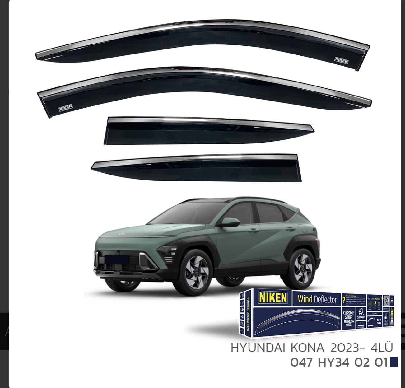 CHROME CAM RÜZGARLIĞI KONA 2023- NIKEN