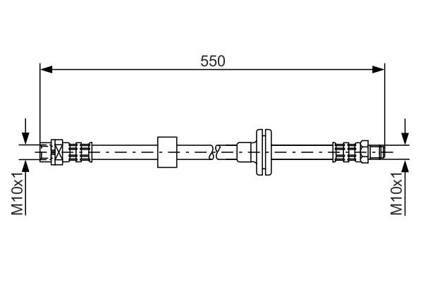 BMW X3 E83 03-11 FREN HORTUMU ÖN 34303411443 BOSCH