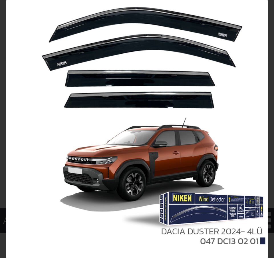 CHROME CAM RÜZGARLIĞI DUSTER 2024- NIKEN