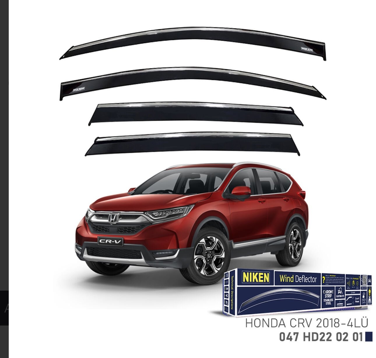 CHROME CAM RÜZGARLIĞI CRV 2018- NIKEN