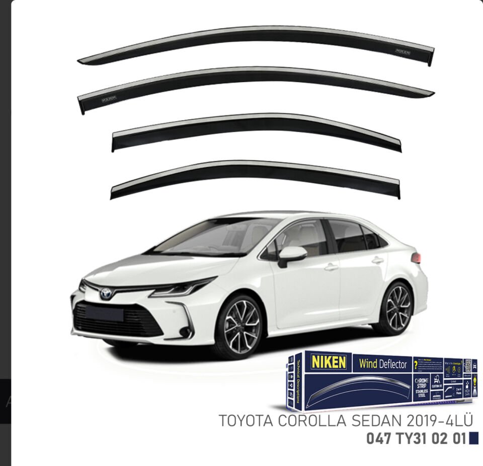 CHROME CAM RÜZGARLIĞI COROLLA 2019- NIKEN