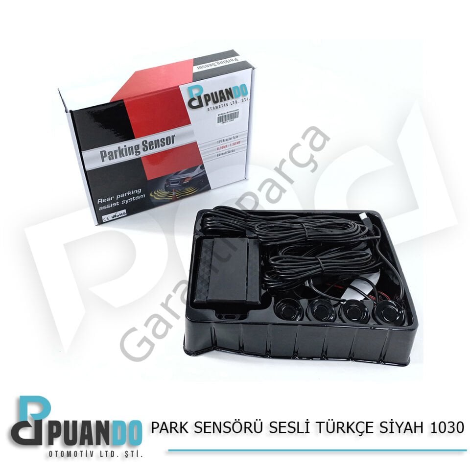 Park Sensörü Sesli Türkçe Siyah 1030