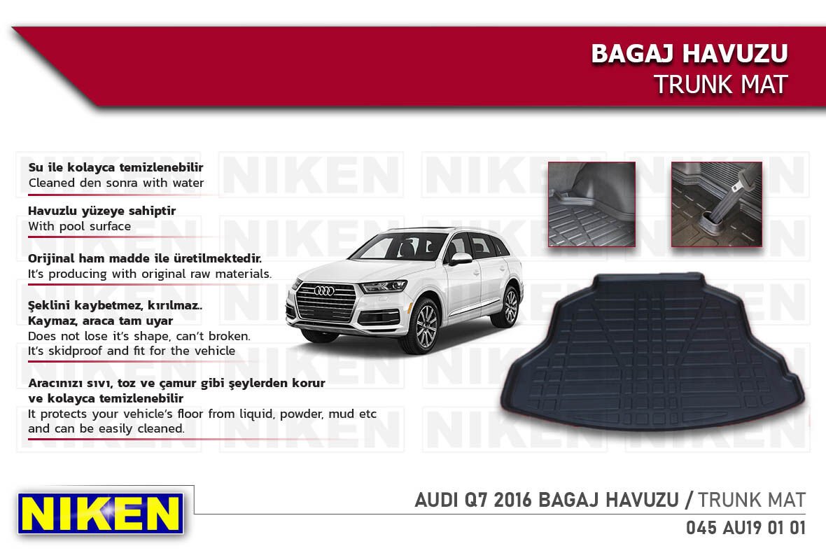 AUDI Q7 2016 BAGAJ HAVUZU