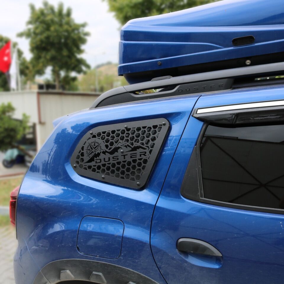 Dacia Duster 2018-2024 Yıl Aralığı Uyumlu Metal Kelebek Cam 2 Parça