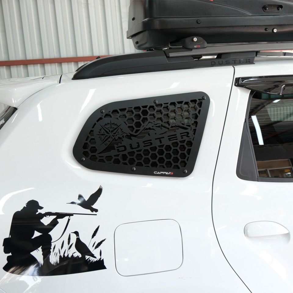 Dacia Duster 2018-2024 Yıl Aralığı Uyumlu Metal Kelebek Cam 2 Parça