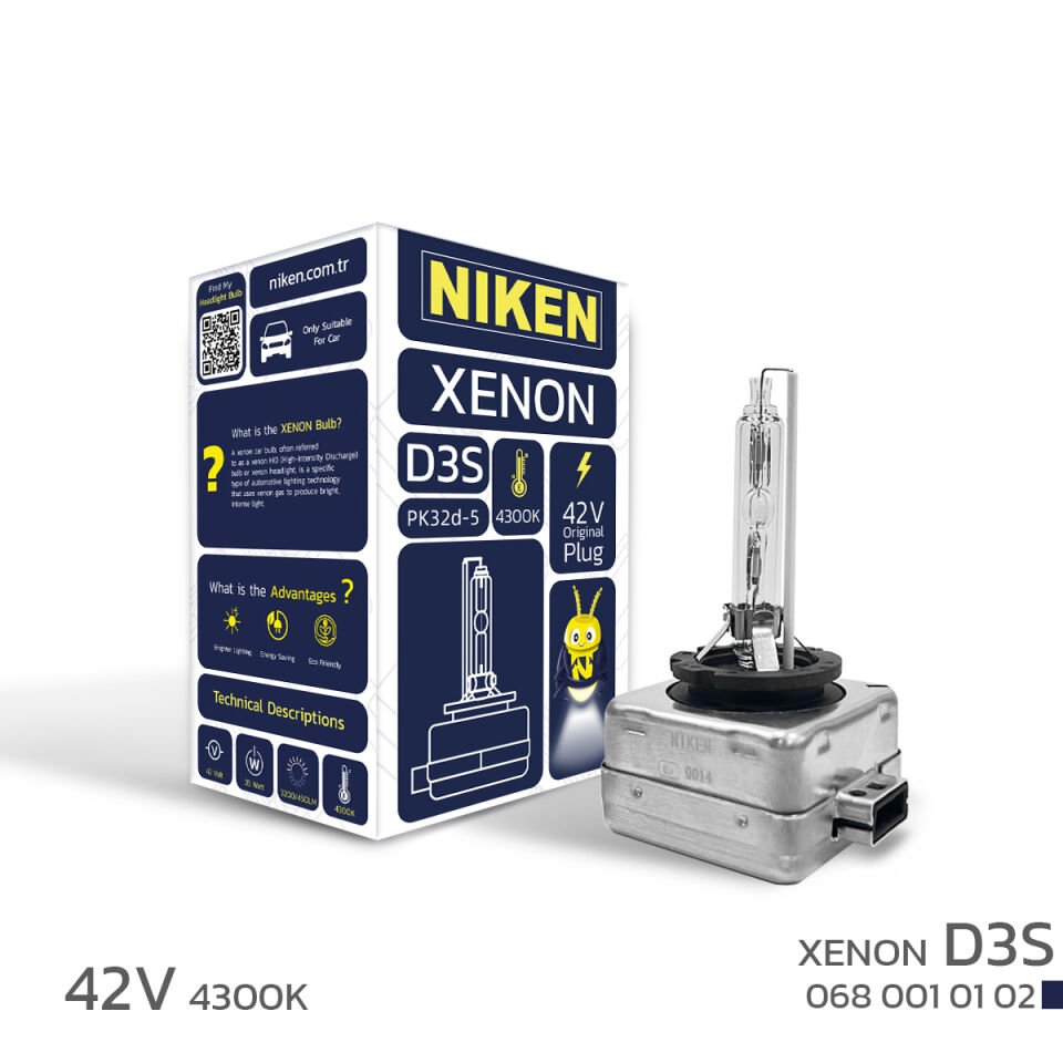 NIKEN D3S XENON FAR AMPULU 42V 35W PK32d-5 4300K