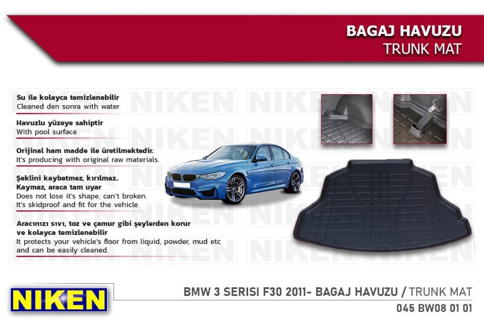BMW 3 SERISI F30 2011- BAGAJ HAVUZU