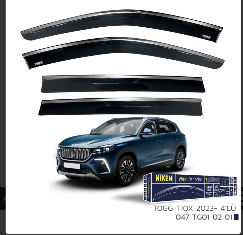 CHROME CAM RÜZGARLIĞI TOGG T10X 2023- NIKEN