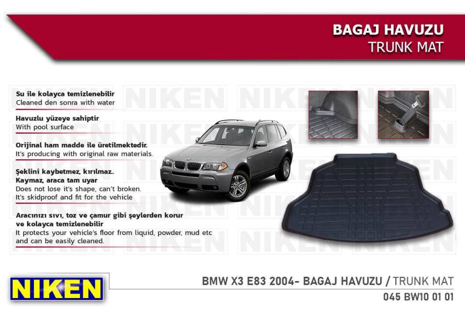 BMW X3 E83 2004- BAGAJ HAVUZU