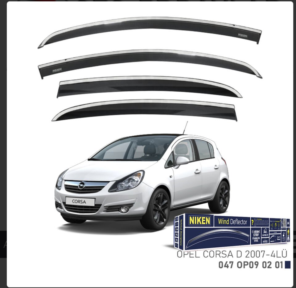 CHROME CAM RÜZGARLIĞI CORSA D 2007- NIKEN