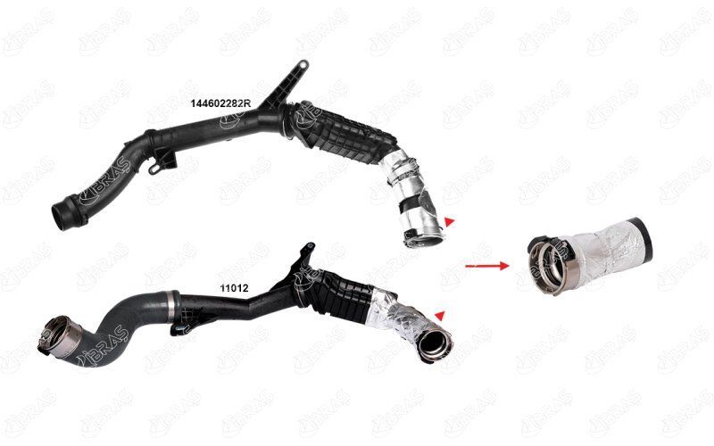 RENAULT CLIO IV DOKKER LODGY LOGAN II SANDERO II DUSTER 09- TURBO HORTUMU 144604018R IBRAS