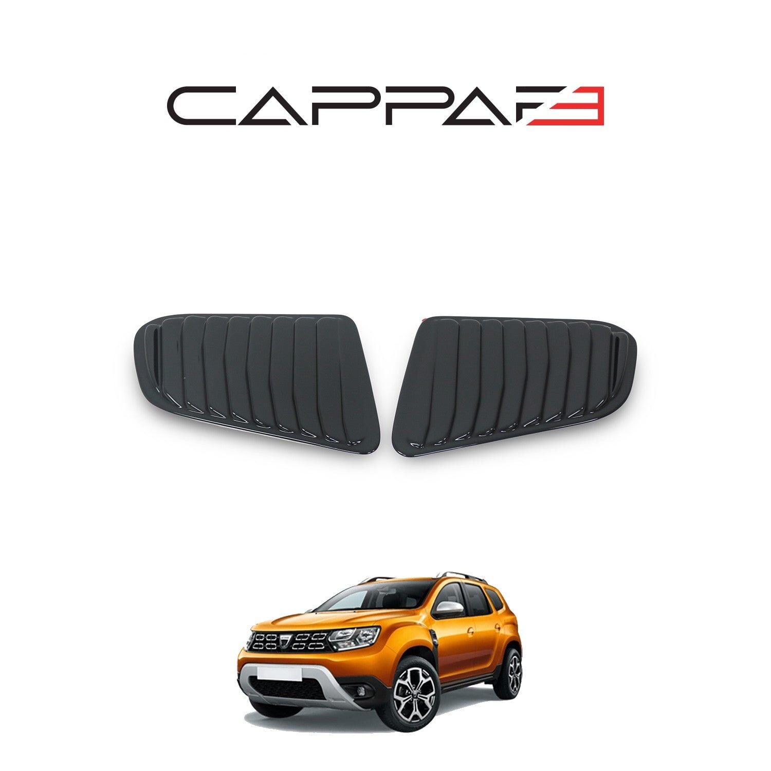 Dacia Duster 2018-2024 Yıl Aralığı Uyumlu Plastik Kelebek Cam 2 Parça