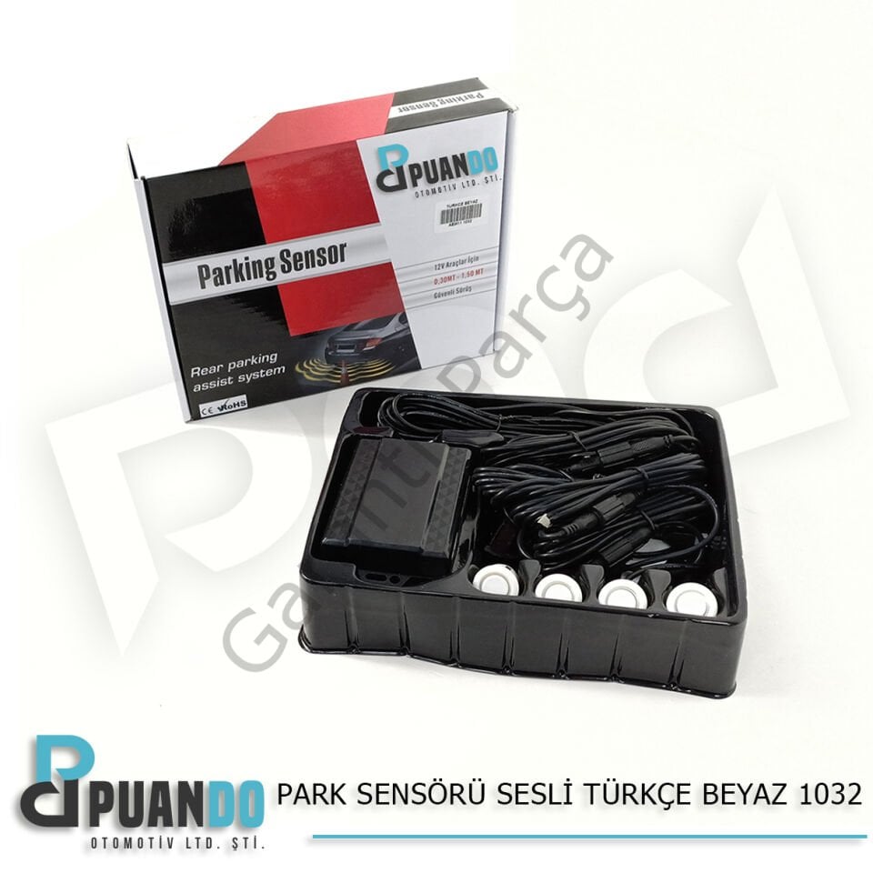 Park Sensörü Sesli Türkçe Beyaz 1032