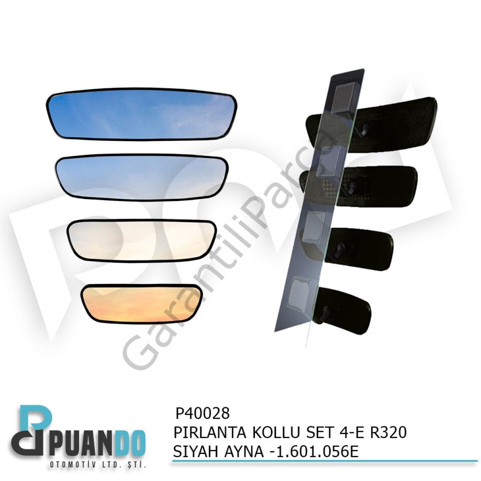 PIRLANTA KOLLU SET 4-E R320 SIYAH AYNA -1.601.056E