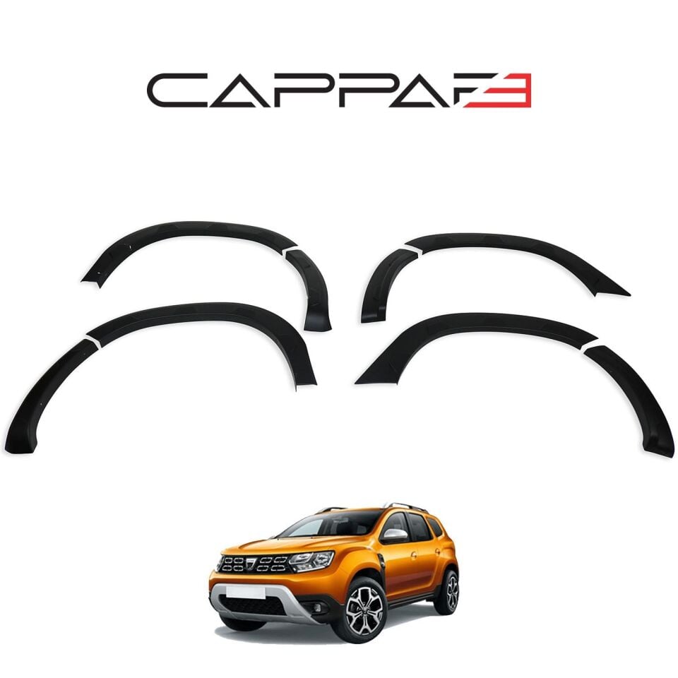 Dacia Duster 2018-2024 Yıl Aralığı Uyumlu Damalı Çamurluk Dodik 8 Parça