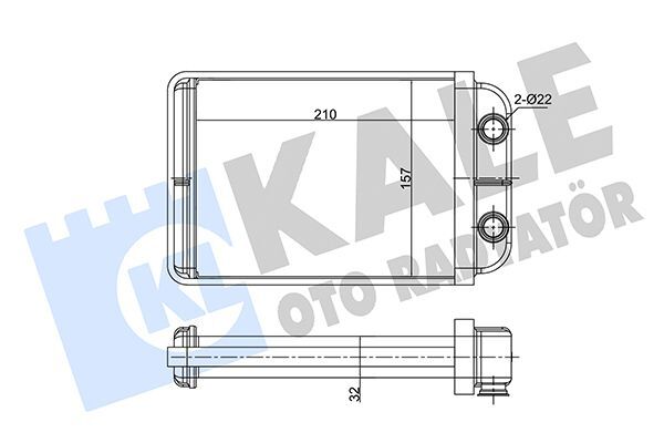 FIAT BRAVO II 06- KALORIFER RADYATÖRÜ 46723450 KALE
