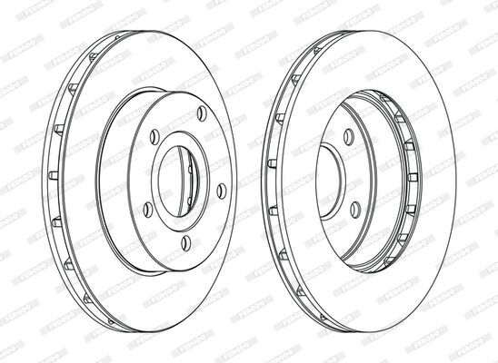 FIAT JEEP GRAND CHEROOKE 99-05 FREN DISKI ÖN 52098672 FERODO 2'li Paket