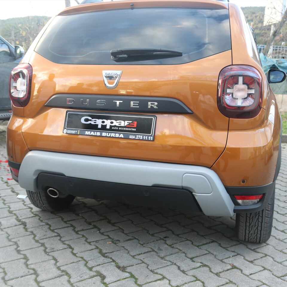 Dacia Duster 2018-2024 Yıl Aralığı Uyumlu Arka Tampon U Difüzör