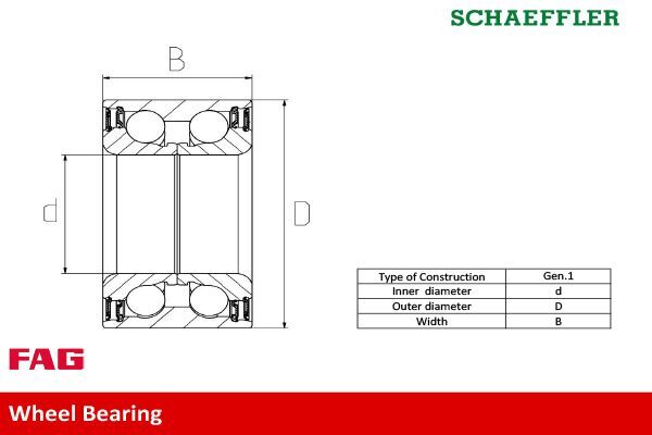 FIAT JEEP GRAND CHEROKEE IV 11- PORYA K52124768AB FAG