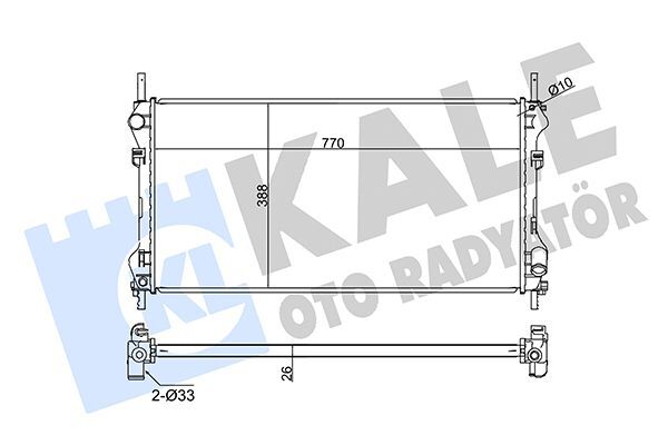 FORD TRANSIT V-184 01-06 SU RADYATÖRÜ ME1C1H 8005 JE BEHR