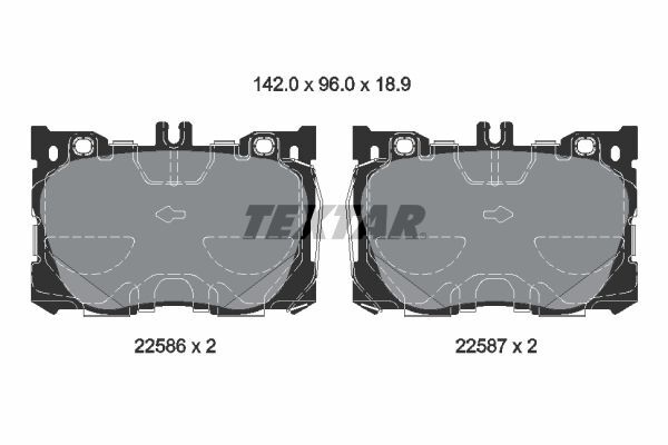 MERCEDES-BENZ W205-213-238-X253 15- FREN BALATASI ÖN A0004207900 TEXTAR