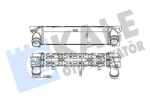 BMW F20 vb. 10-18 TURBO RADYATÖRÜ 17517600531 KALE
