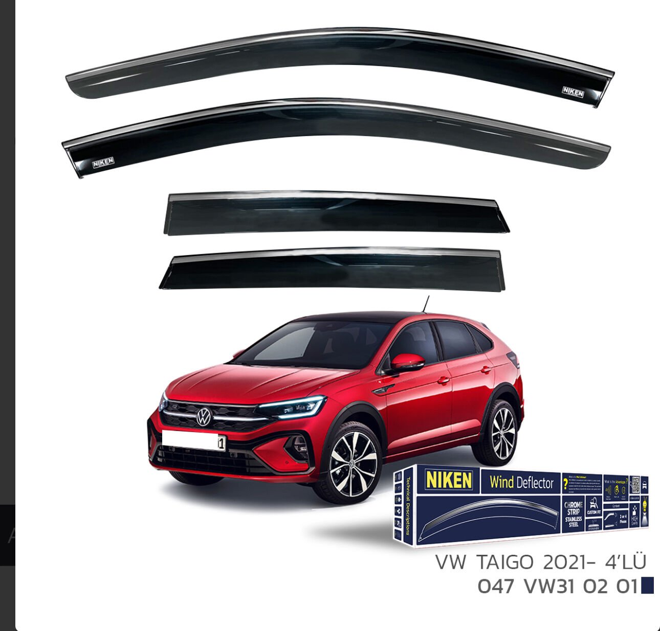 CHROME CAM RÜZGARLIĞI TİAGO 2021- NIKEN