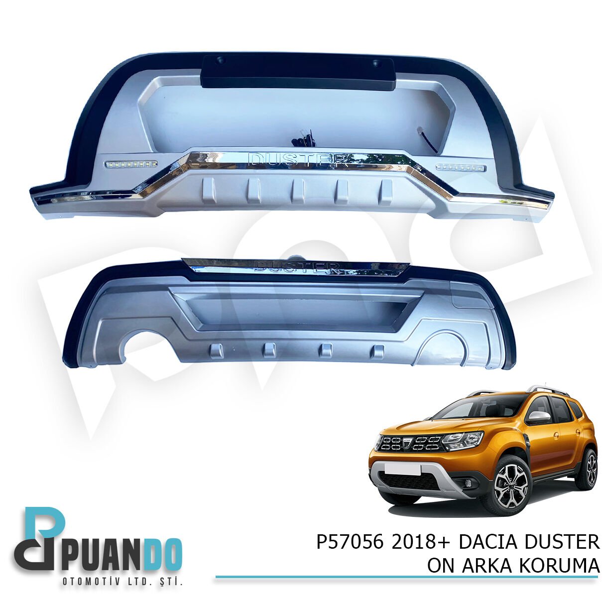 2018+ DACIA DUSTER ON ARKA KORUMA ON LEDLI