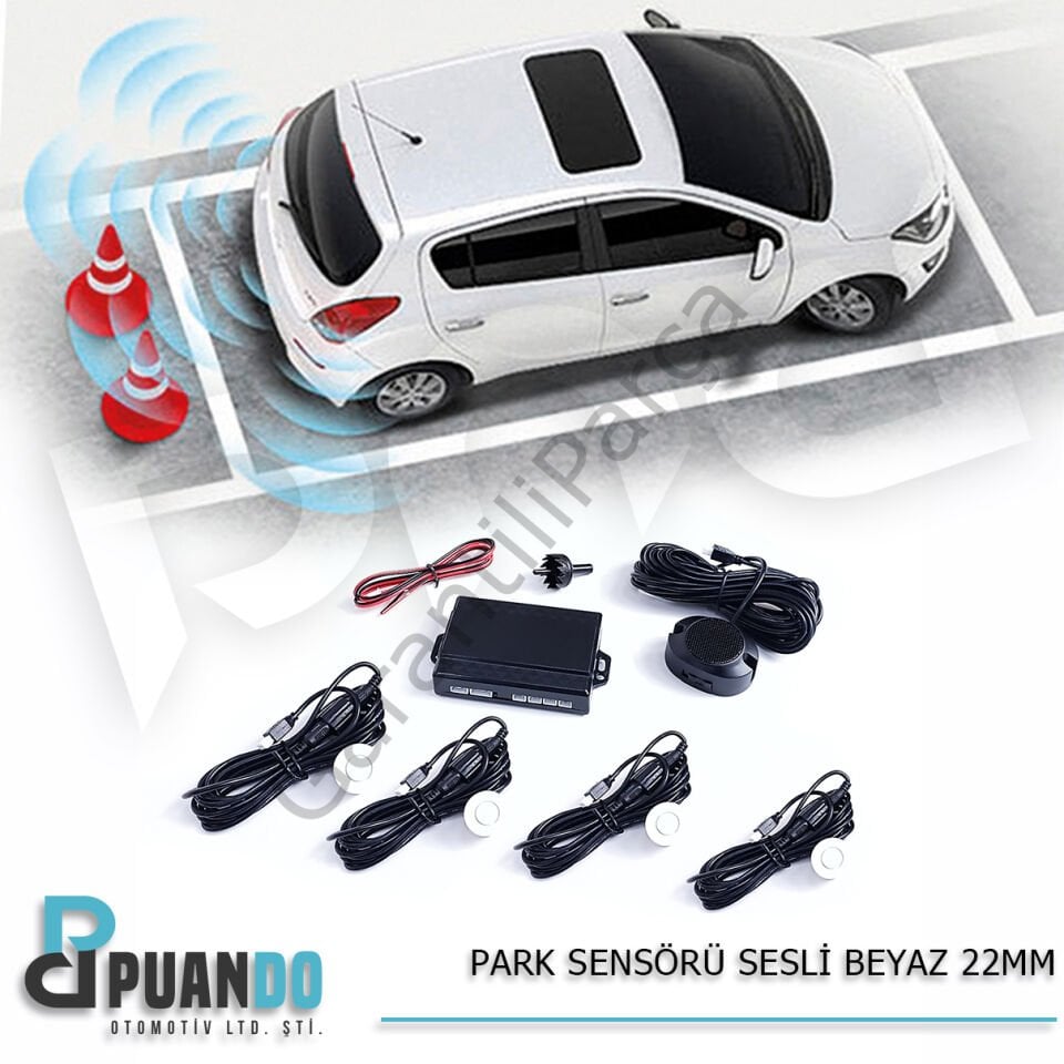 Park Sensörü Sesli Beyaz 22mm