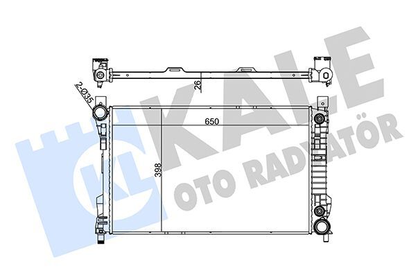 MERCEDES-BENZ W203-209-171 00-07 SU RADYATÖRÜ A2035000503 KALE