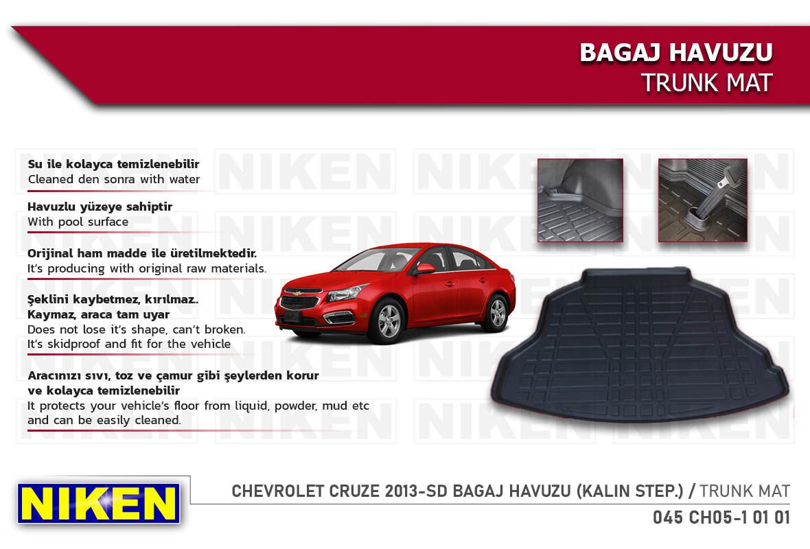 CHEVROLET CRUZE 2013-SD BAGAJ HAVUZU (KALIN STEP.)