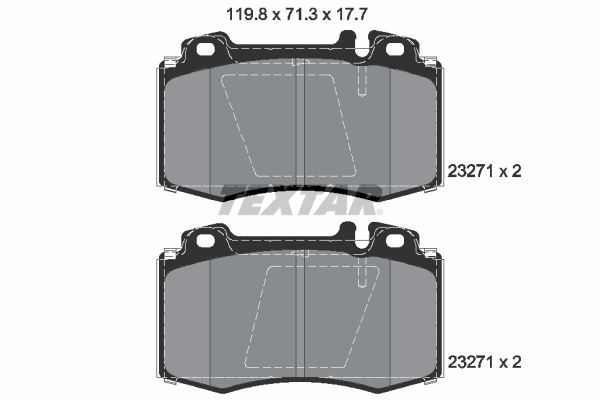 MERCEDES-BENZ W163-220 00-05 FREN BALATASI ÖN A0044200420 TEXTAR