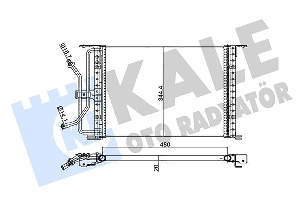FORD FIESTA 96-01 KLIMA RADYATÖRÜ 96FW 19710 A1G BEHR