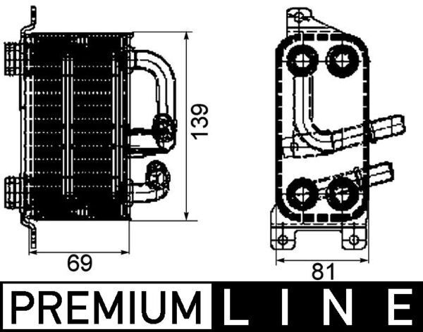 BMW E60-E61-E63-E64-E65-E66 03-10 YAG SOGUTUCUSU 17117534896 KALE
